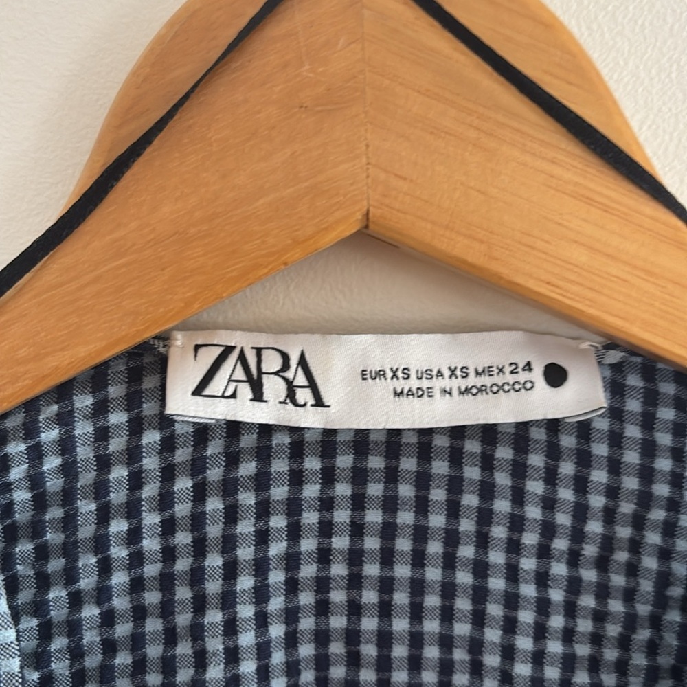 Zara Gingham Blouse - Picture 3 of 5